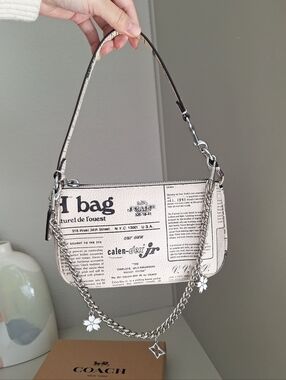 NWT Coach Nolita 19 With Newspaper Print CDC27